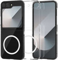 Διάφανη Σκληρή Θήκη MagSafe - Samsung Galaxy Z Flip6 - Spacecase Crystal MagCase - 2mm - Clear (5905719110840)