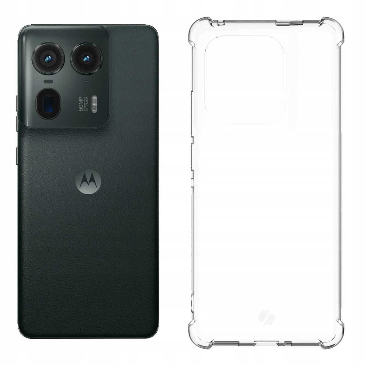 Διάφανη Θήκη Σιλικόνης - Motorola Edge 50 Ultra - Spacecase Anti-Shock - 1mm - Clear (5905719110079)