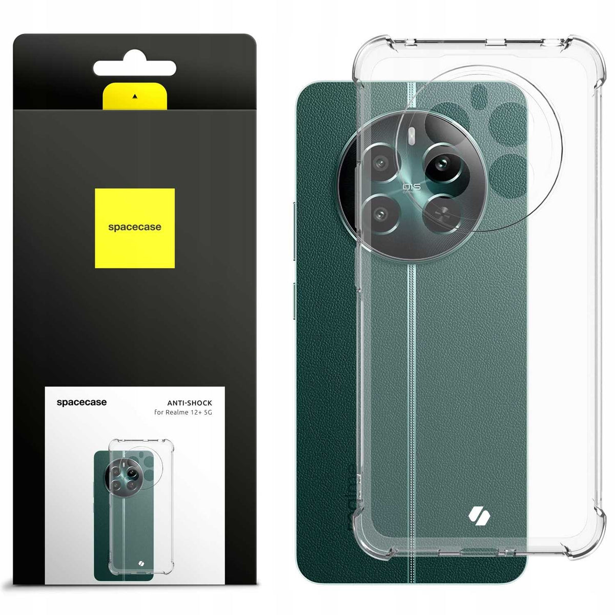 Διάφανη Θήκη Σιλικόνης - Realme 12 Plus - Spacecase Anti-Shock - 1mm - Clear (5905719110413)