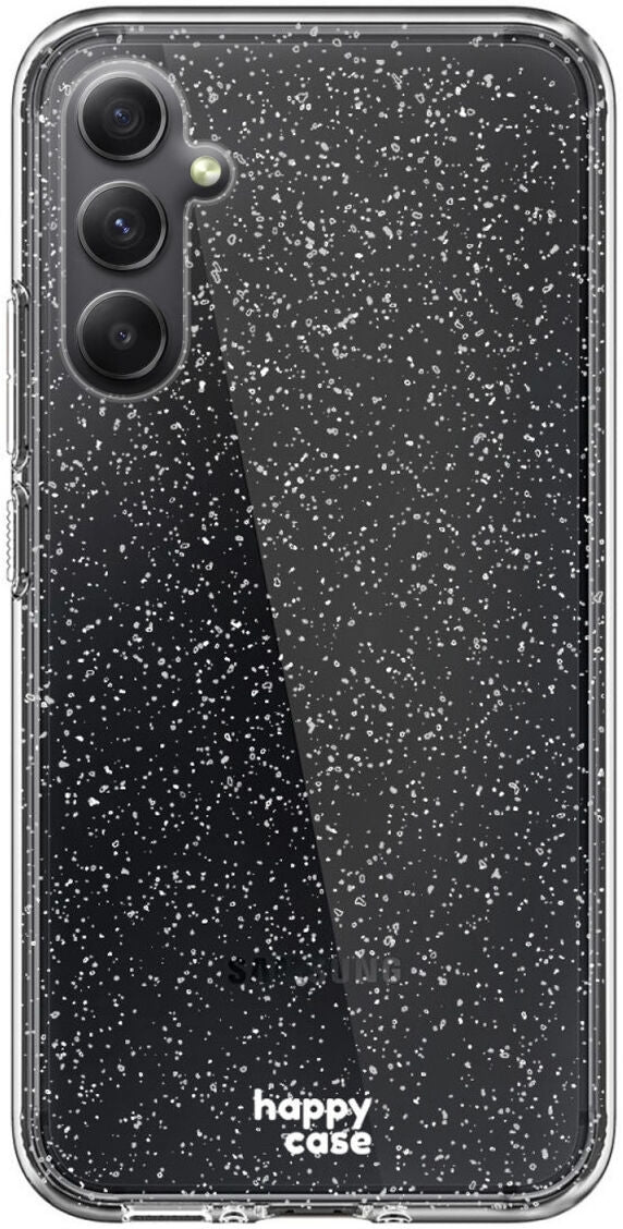 Διάφανη Θήκη Σιλικόνης - Samsung Galaxy S24 - HappyCase - Glitter Print (8719246442445)