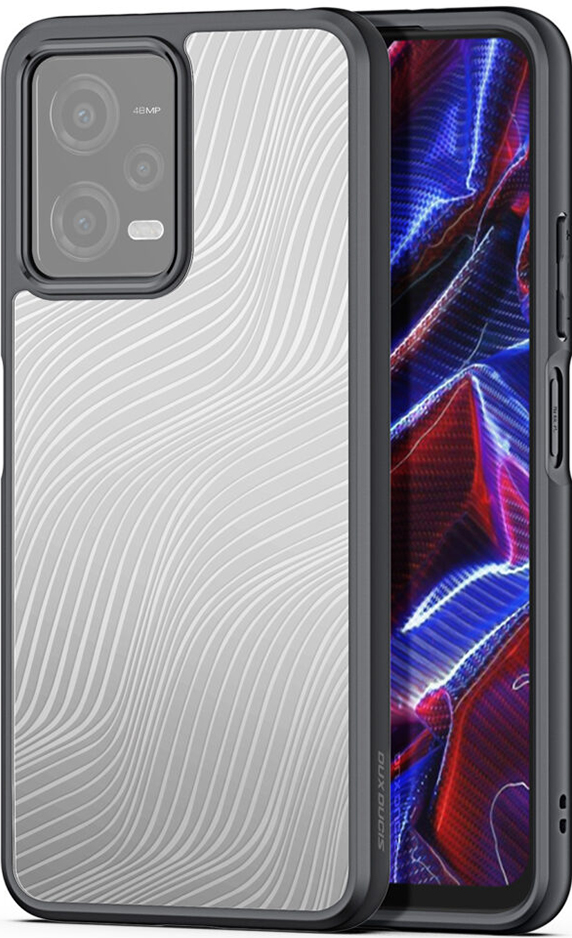 DuxDucis Aimo Series - Premium Ημιδιάφανη Σκληρή Θήκη - Xiaomi Redmi Note 12 5G / Poco X5 - Black (6934913028629)