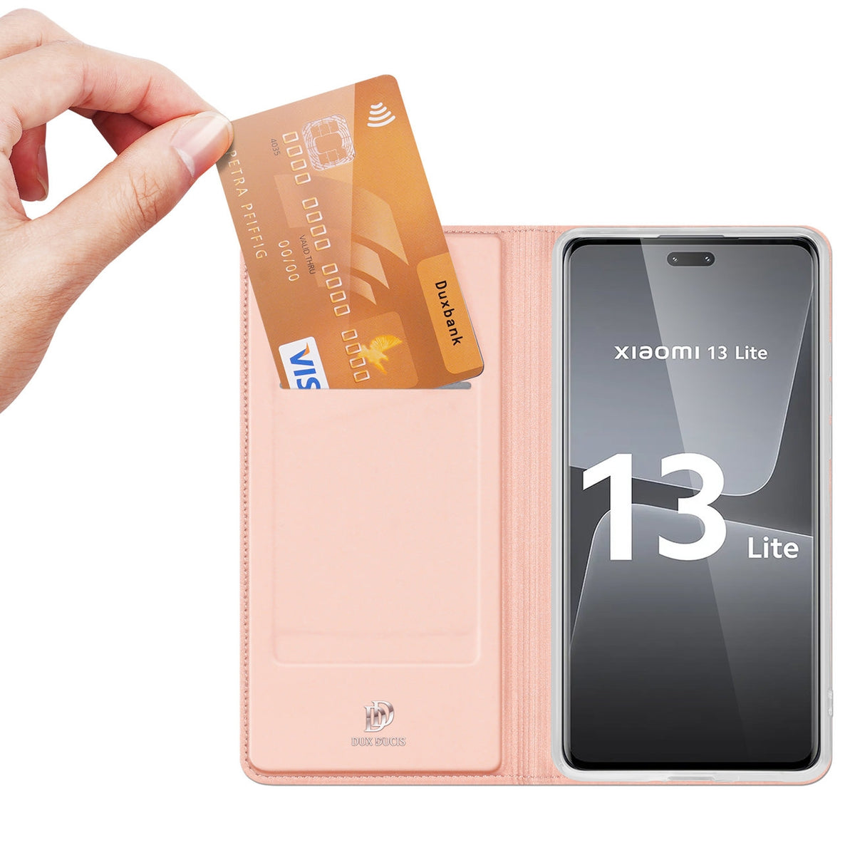 Duxducis SkinPro Θήκη Πορτοφόλι Xiaomi 13 Lite - Pink (6934913029794)