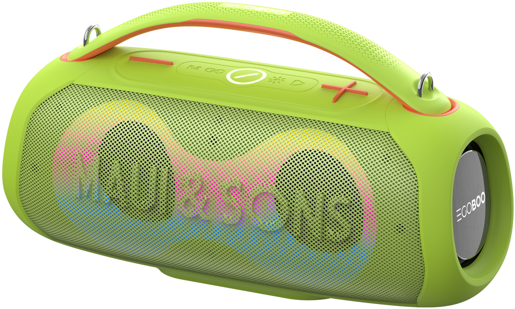 Egoboo X Maui and Sons BT Led Speaker Vibes - Ασύρματο Φορητό Ηχείο Bluetooth με Φωτισμό LED - Green (MUH65GRN)