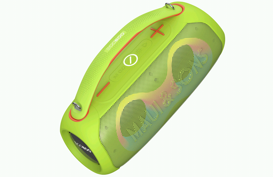 Egoboo X Maui and Sons BT Led Speaker Vibes - Ασύρματο Φορητό Ηχείο Bluetooth με Φωτισμό LED - Green (MUH65GRN)