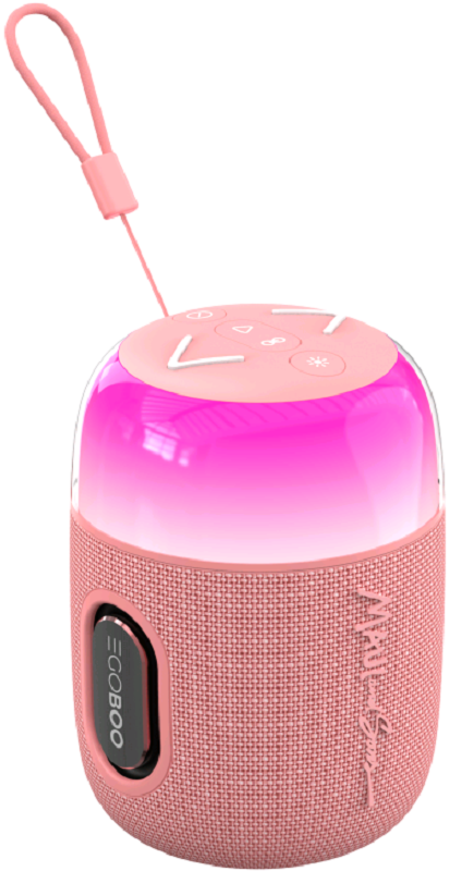 Egoboo X Maui and Sons BT Led Speaker Pulse - Ασύρματο Φορητό Ηχείο Bluetooth με Φωτισμό RGB - Pink (MUS2PNK)