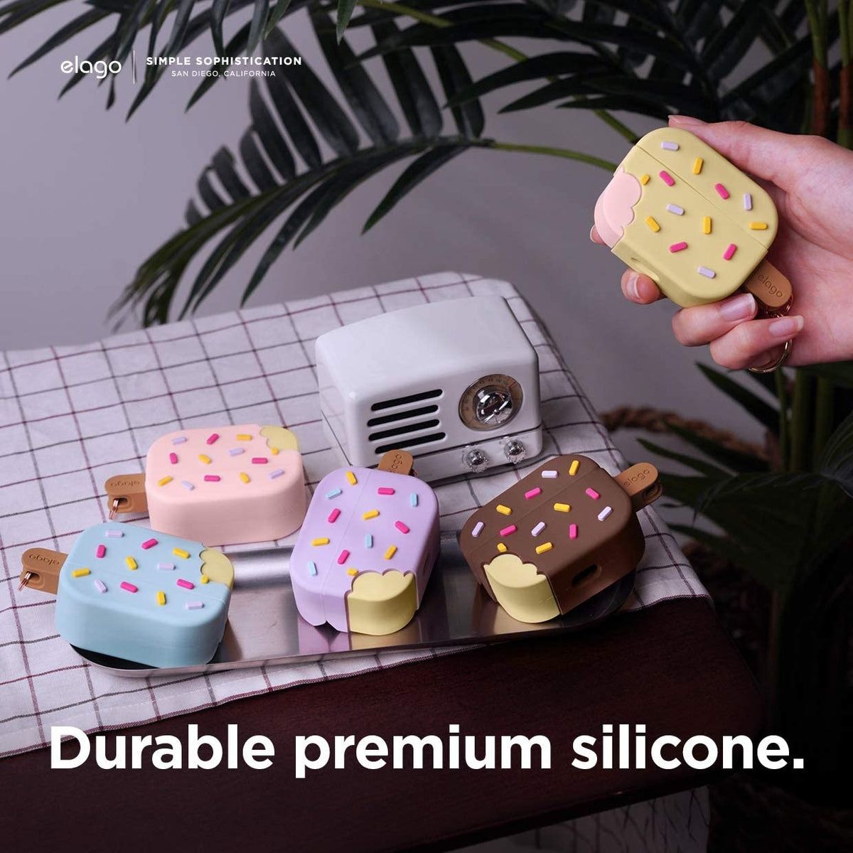 Elago AirPods Ice Cream Case - Θήκη Σιλικόνης για AirPods Pro 1st Gen - Yellow (EAPP-ICE-YE)