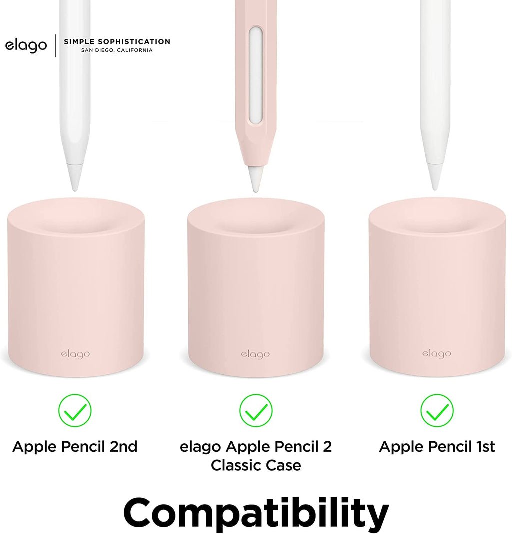Elago Apple Pencil Silicone Stand - Βάση Premium Σιλικόνης για Apple Pencil - Lovely Pink (EST-APEN-LPK)