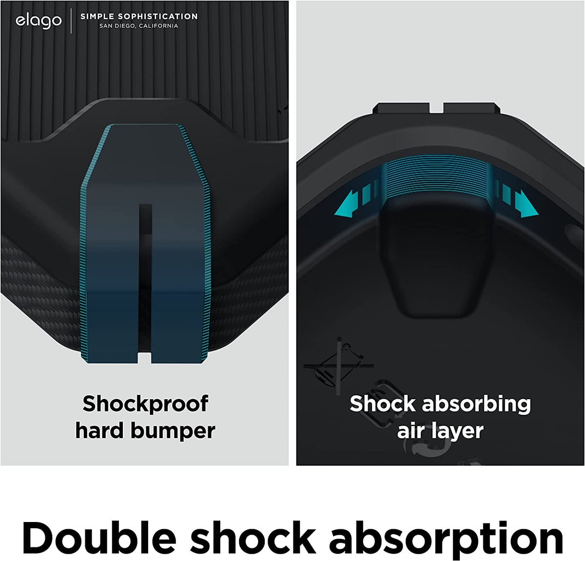 Elago Armor Case - Ανθεκτική Θήκη Σιλικόνης Apple iPhone 14 Plus - Black (ES14AM67-BK)