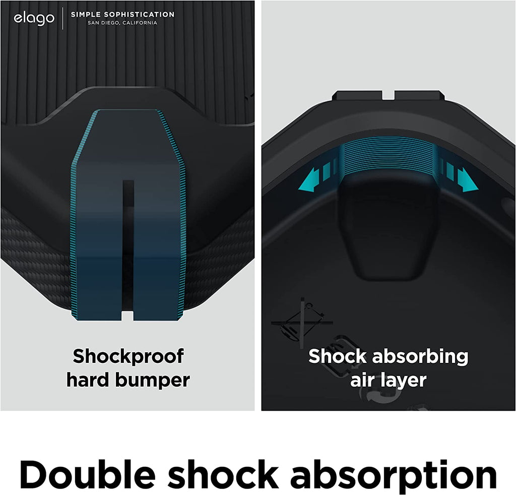 Elago Armor Case - Ανθεκτική Θήκη Σιλικόνης Apple iPhone 14 Pro - Black (ES14AM61PRO-BK)