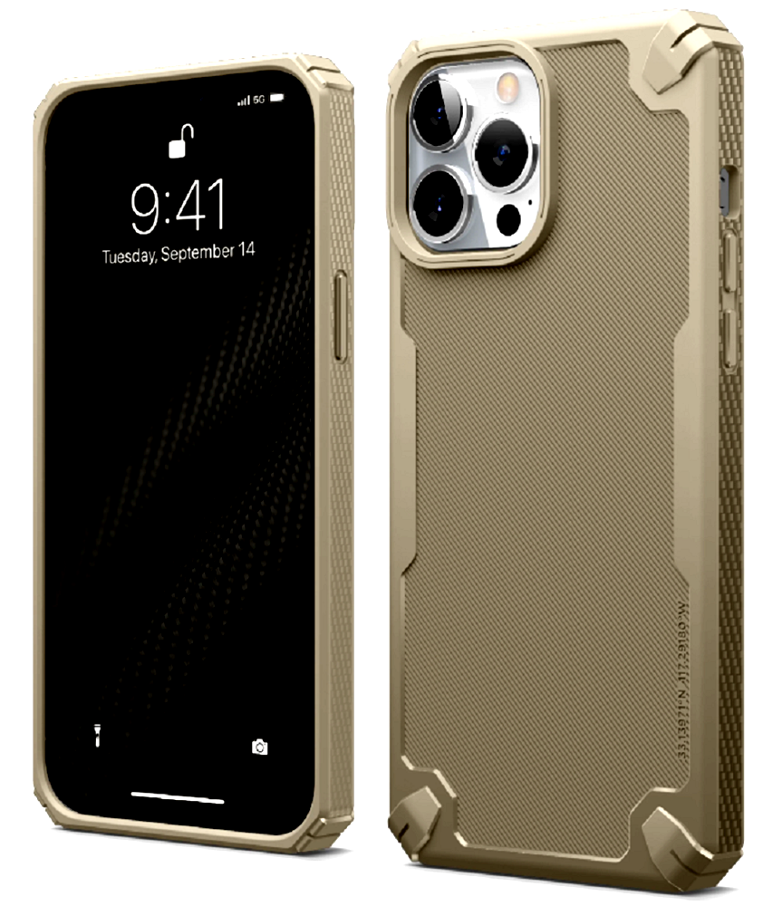 Elago Armor Case - Ανθεκτική Θήκη Σιλικόνης Apple iPhone 14 Pro Max - Military Sand (ES14AM67PRO-SD)