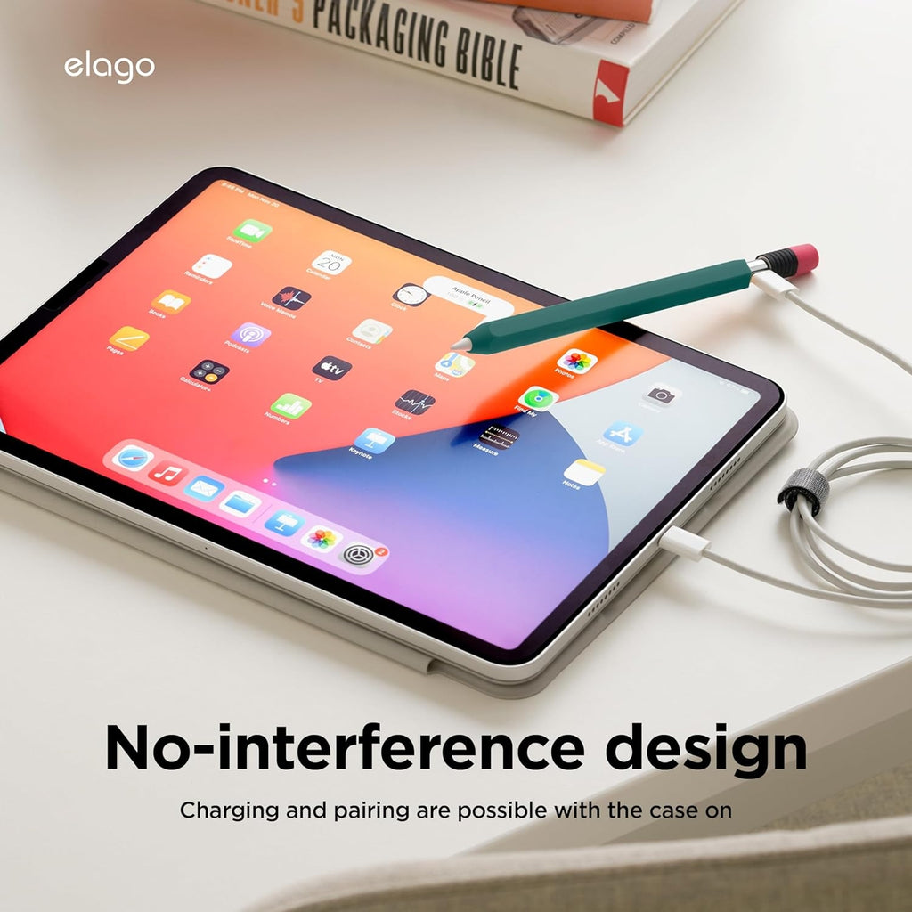 Elago Classic Pencil Case - Θήκη Premium Σιλικόνης Apple Pencil USB-C - Midnight Green (EAPENC-SC-MGR)