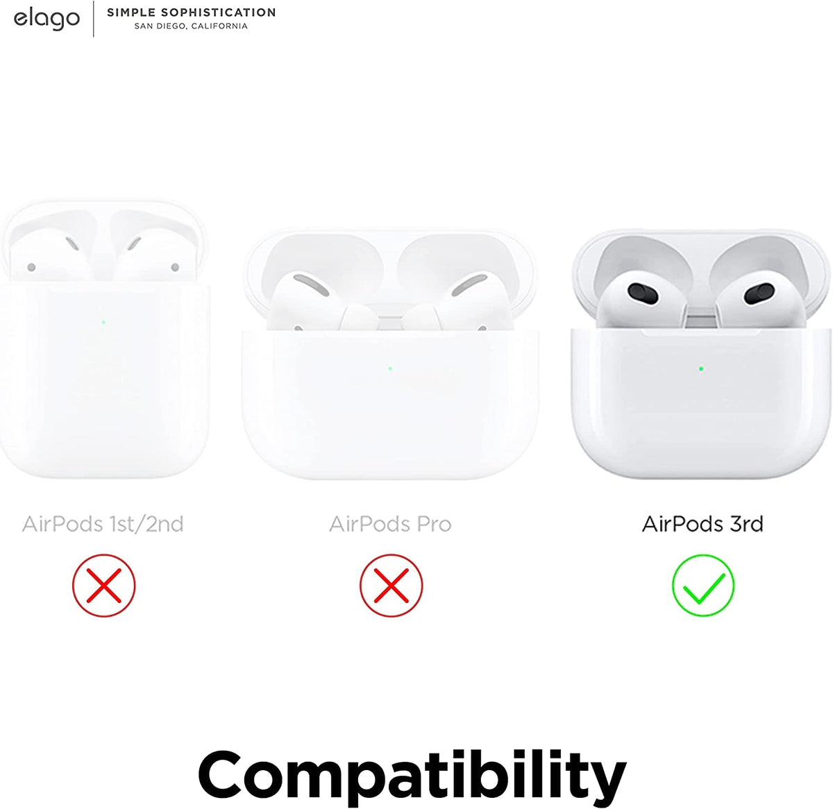 Elago Ear Tips Cover - Αντιολισθητικά Καλύμματα Premium Σιλικόνης Apple AirPods 3rd Gen - Lovely Pink / Lavender - 2 Τεμάχια 