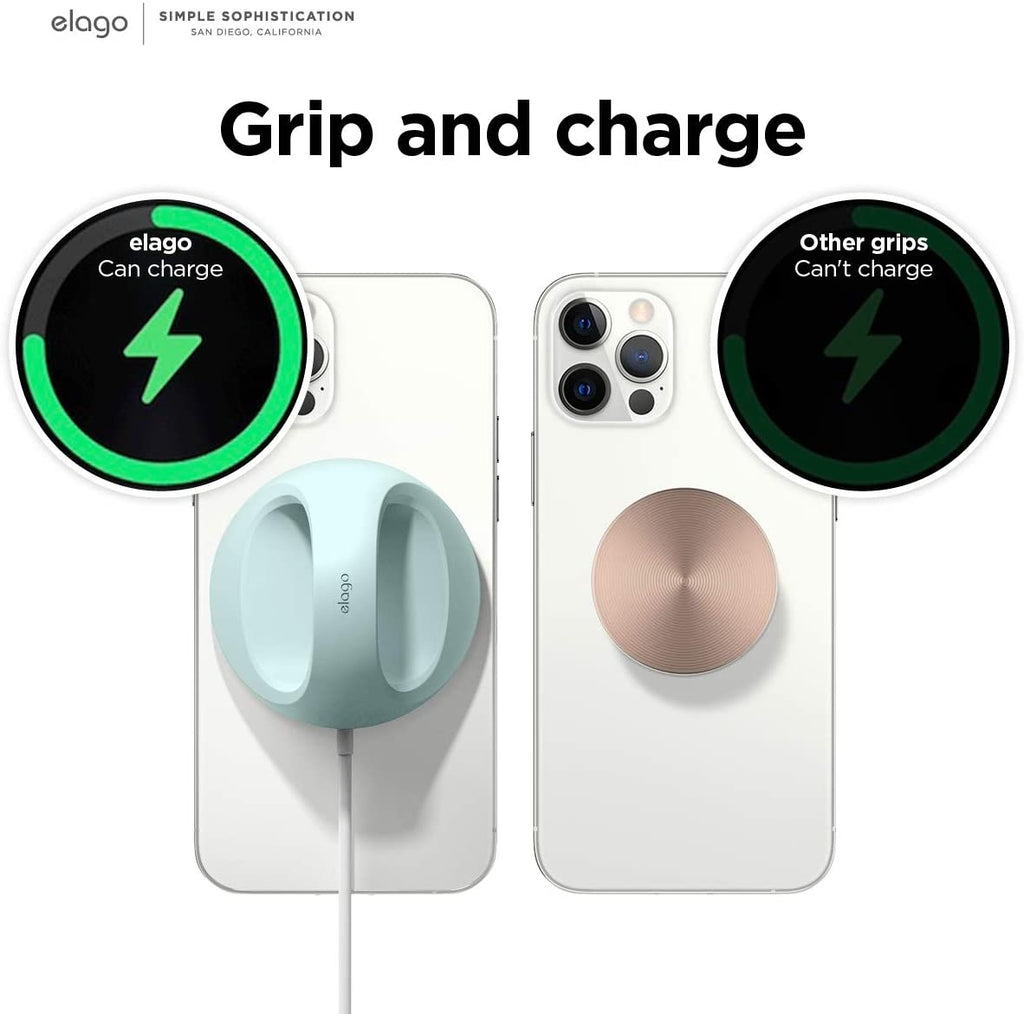 Elago Grip Magsafe Stand - Βάση Σιλικόνης για τον Ασύρματο Φορτιστή MagSafe - Mint (EMSGRIP-MT)