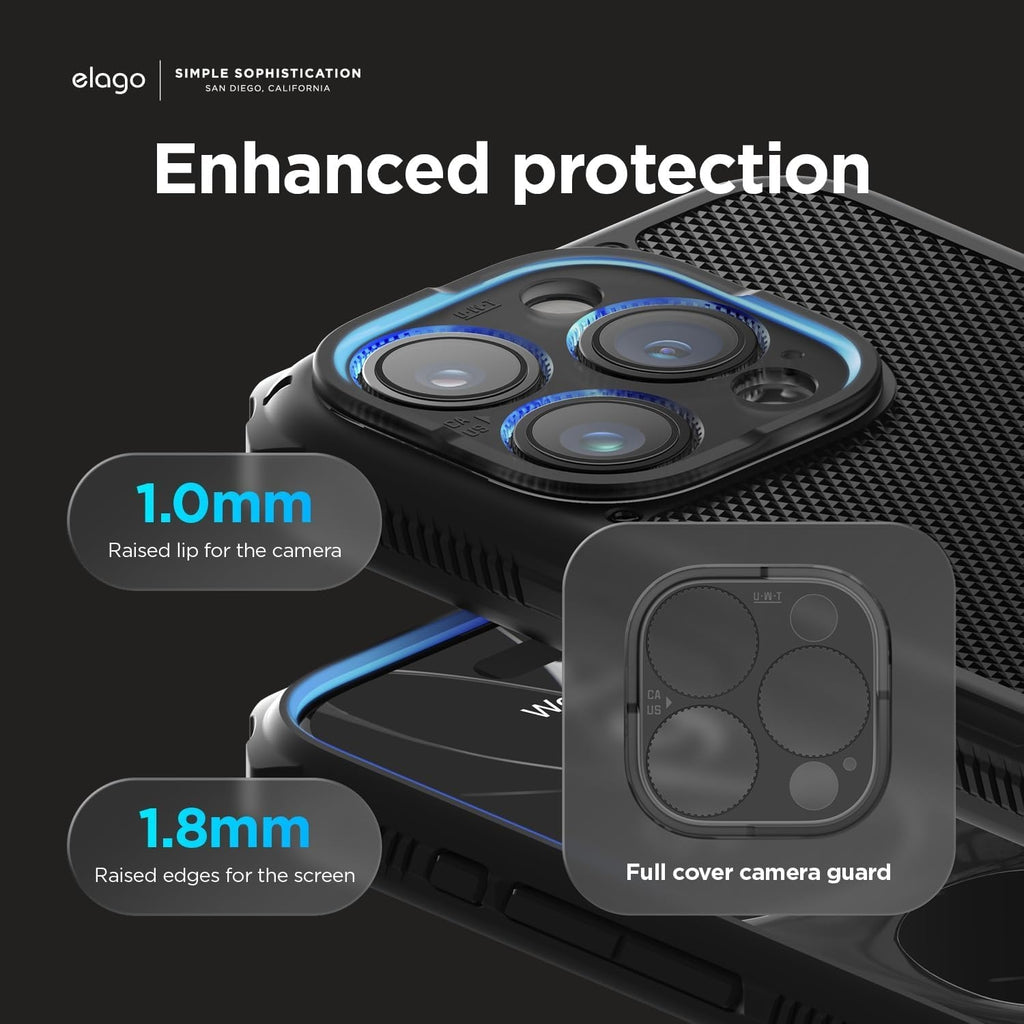 Elago Magnetic Armor - Ανθεκτική MagSafe Θήκη Σιλικόνης - Apple iPhone 15 Pro - Black (ES15MSAM61PRO-BK)