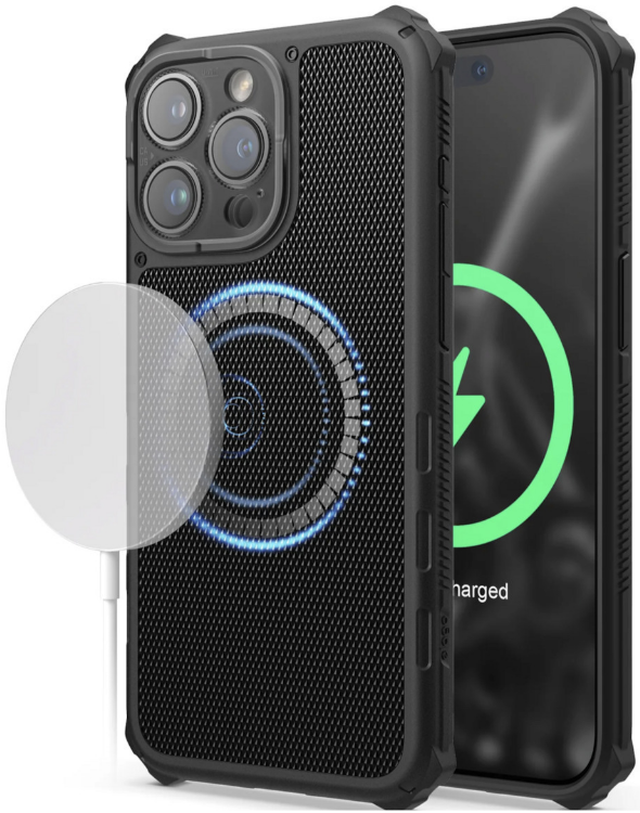 Elago Magnetic Armor - Ανθεκτική MagSafe Θήκη Σιλικόνης - Apple iPhone 15 Pro Max - Black (ES15MSAM67PRO-BK)