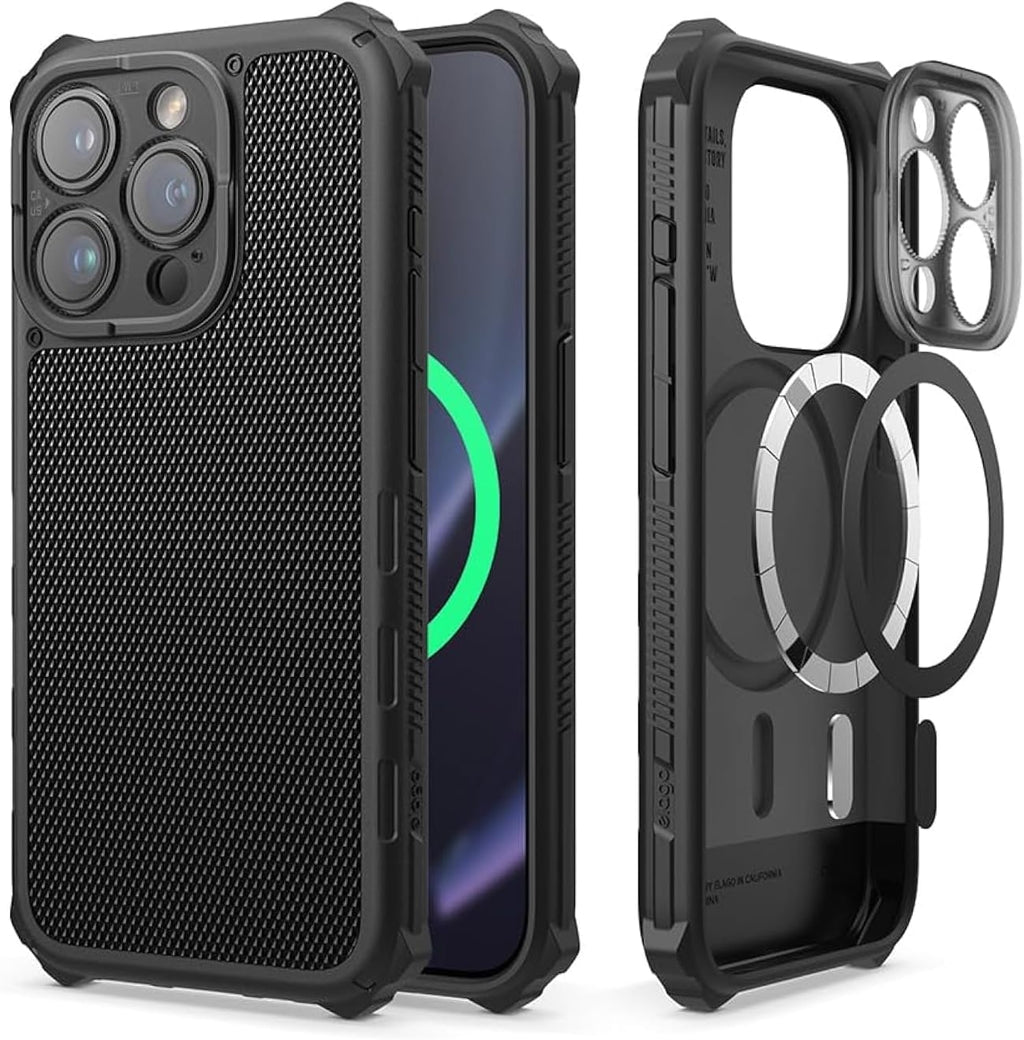 Elago Magnetic Armor - Ανθεκτική MagSafe Θήκη Σιλικόνης - Apple iPhone 15 Pro Max - Black (ES15MSAM67PRO-BK)