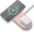 Elago MagSafe Charging Hub Duo - Βάση Σιλικόνης για τον Ασύρματο Φορτιστή MagSafe - Sand Pink (EMSHUB-DUO-SPK)