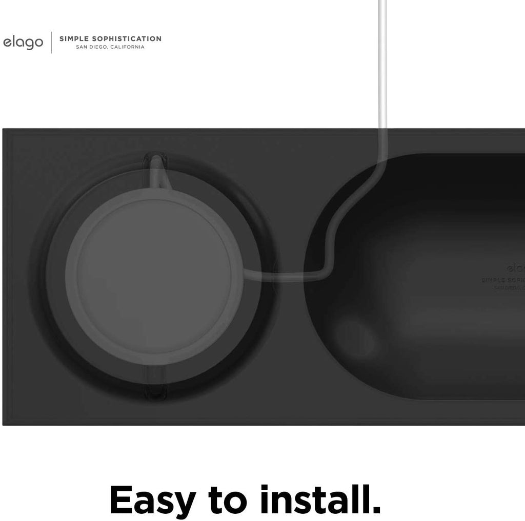 Elago MagSafe Charging Tray - Βάση Σιλικόνης για τον Ασύρματο Φορτιστή MagSafe - Black (EMSTRAY-BK)