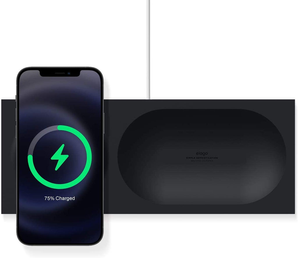 Elago MagSafe Charging Tray - Βάση Σιλικόνης για τον Ασύρματο Φορτιστή MagSafe - Black (EMSTRAY-BK)