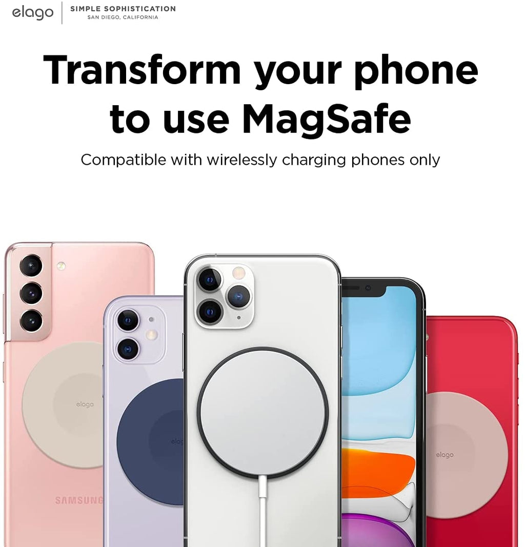 Elago MagSafe Guide for Smartphones - Αυτοκόλλητο MagSafe για Συσκευές με Ασύρματη Φόρτιση - Black (EMSGUIDE-BK)