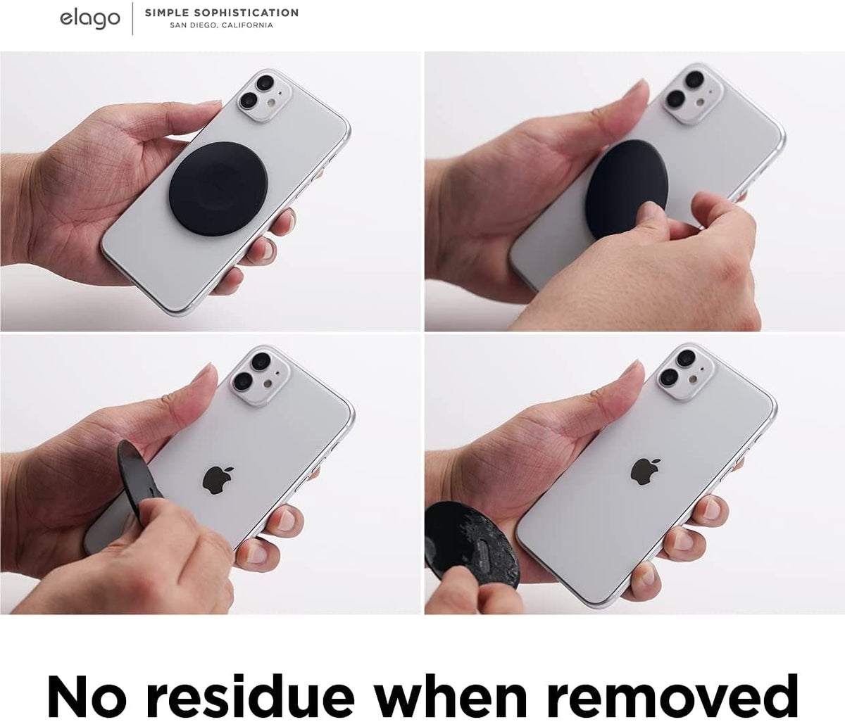 Elago MagSafe Guide for Smartphones - Αυτοκόλλητο MagSafe για Συσκευές με Ασύρματη Φόρτιση - Black (EMSGUIDE-BK)