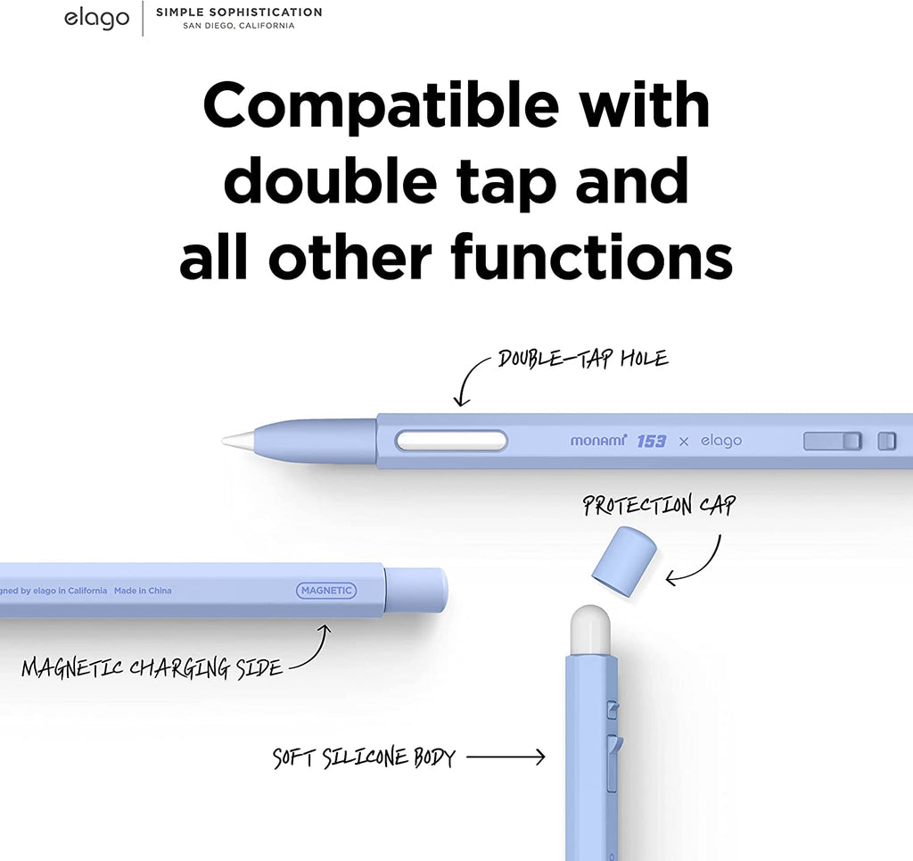 Elago Monami X - Θήκη Premium Σιλικόνης Apple Pencil 2nd Gen - Viola (EAPEN2-SC-MNM-VIOLA)