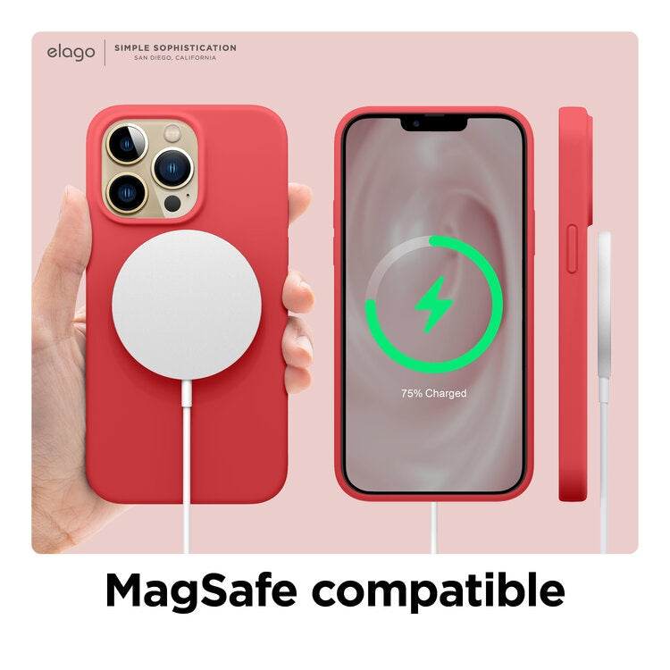 Elago Premium Θήκη Σιλικόνης Apple iPhone 13 Pro - Red (ES13SC61PRO-RD)