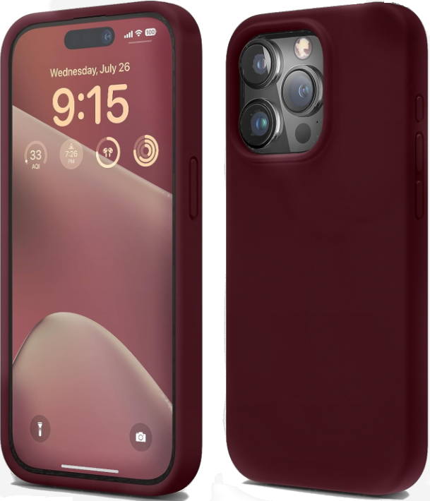 Elago Silicone Case - Premium Θήκη Σιλικόνης Apple iPhone 15 Pro - Burgundy (ES15SC61PRO-BGD)