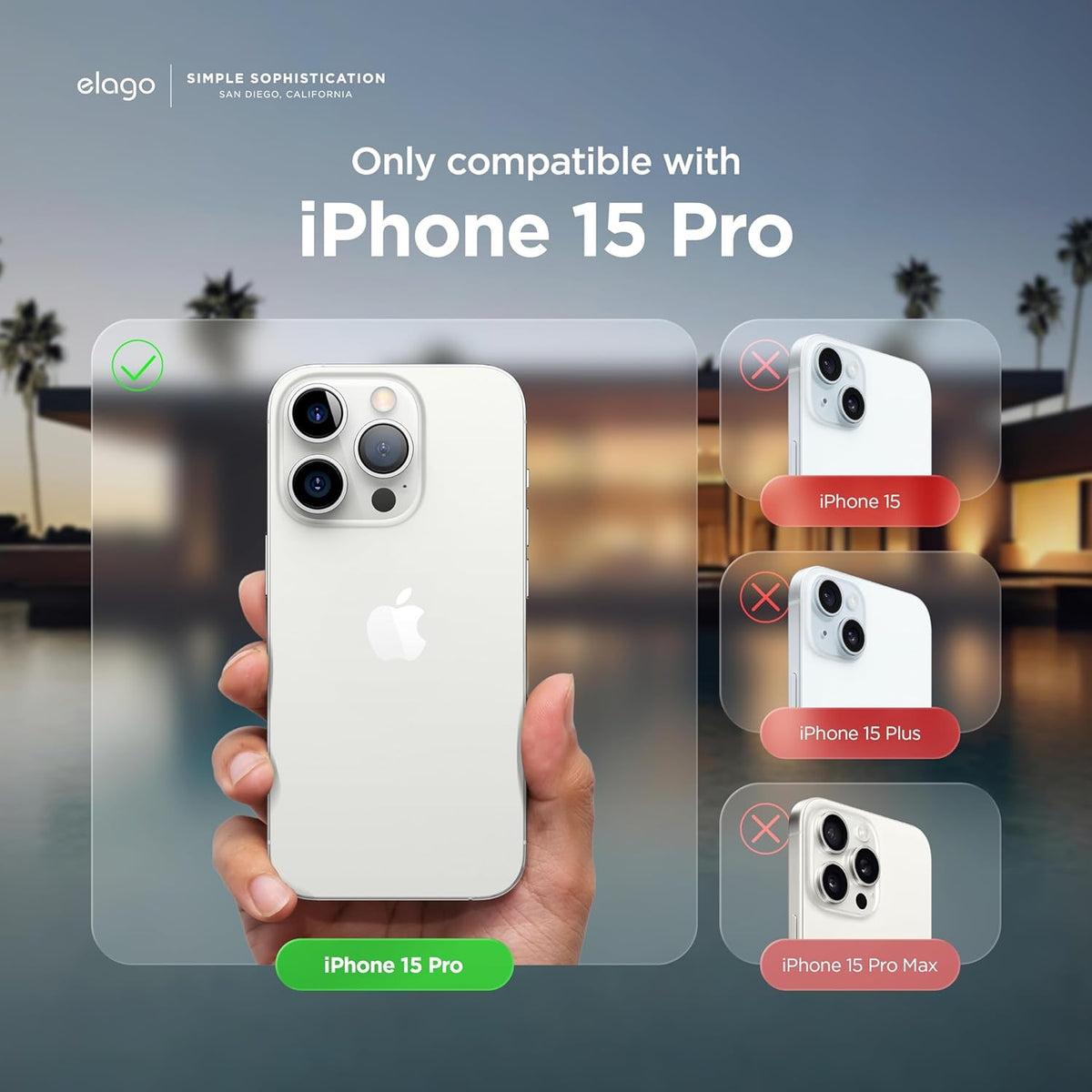 Elago Silicone Case - Premium Θήκη Σιλικόνης Apple iPhone 15 Pro - White (ES15SC61PRO-WH)