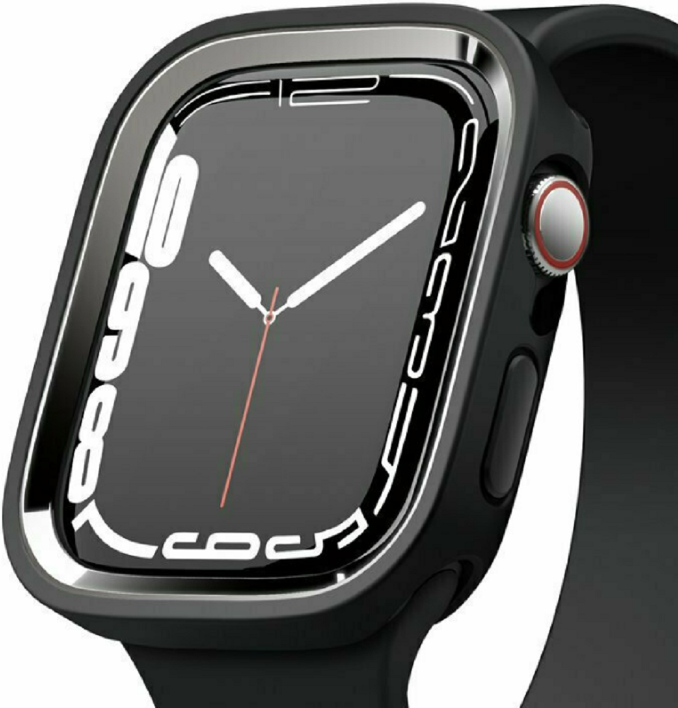 Elago Θήκη Duo Case Apple Watch SE/9/8/7/6/5/4 (41/40mm) - Black / Metallic Dark Gray (EAW41DUO-BKMDGY)