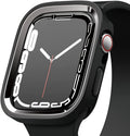 Elago Θήκη Duo Case Apple Watch SE/9/8/7/6/5/4 (45/44mm) - Black / Metalic Dark Grey (EAW45DUO-BKMDGY)