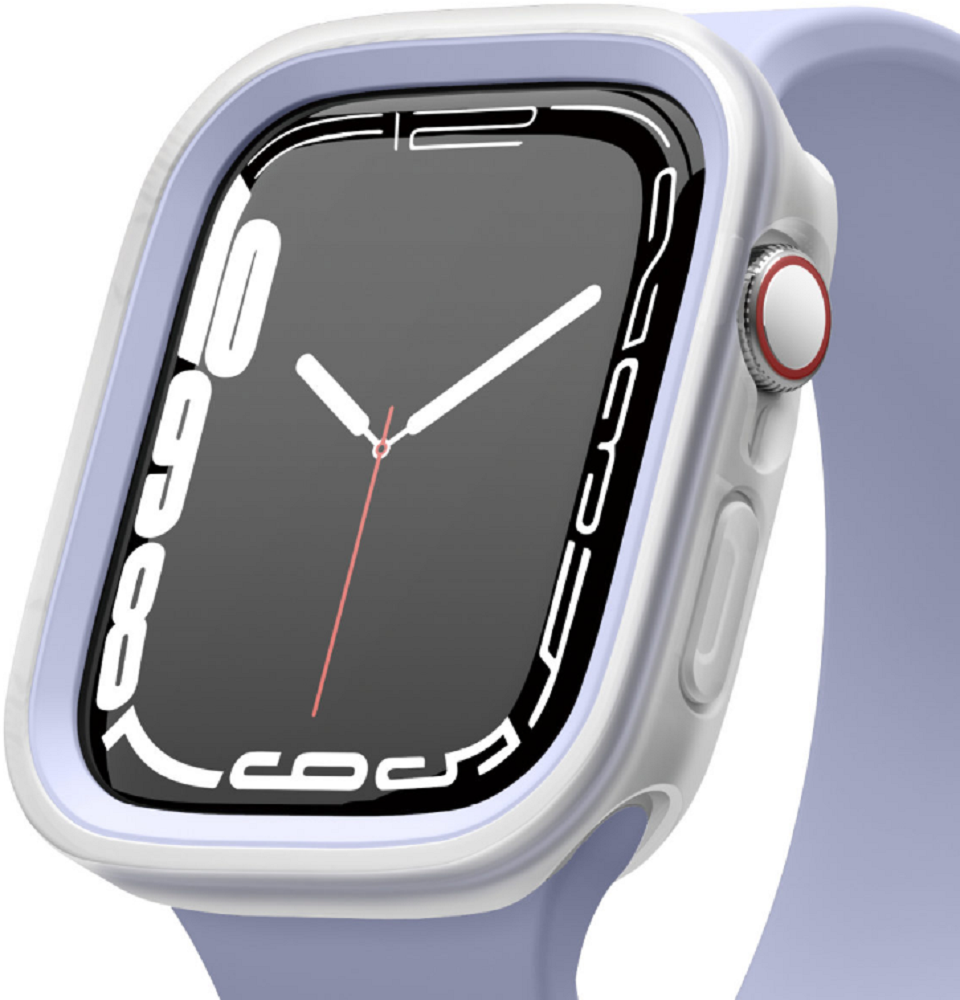 Elago Θήκη Duo Case Apple Watch SE/9/8/7/6/5/4 (45/44mm) - Transparent / Purple (EAW45DUO-TRPU)