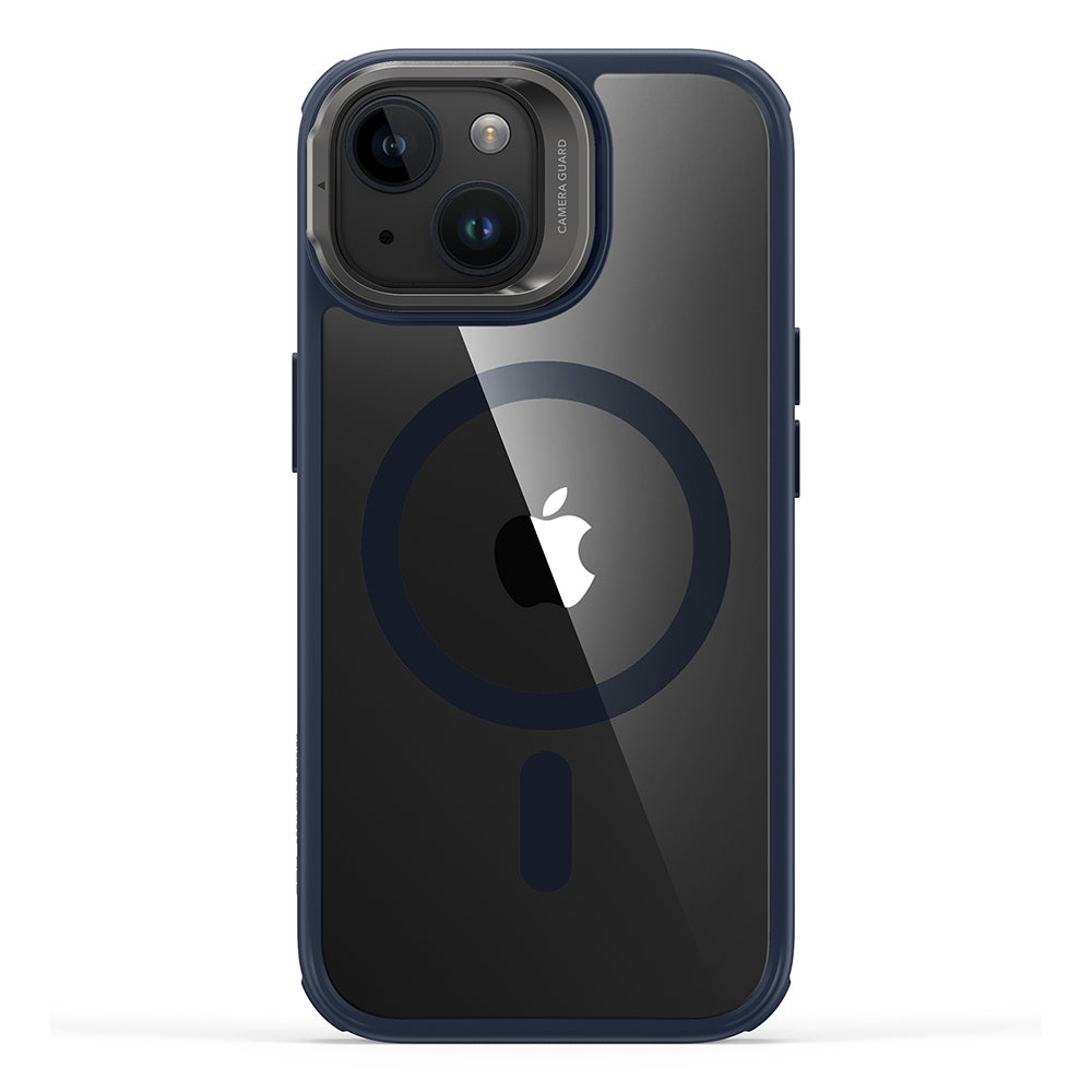 ESR Classic Kickstand Hybrid HaloLock - Διάφανη Ανθεκτική MagSafe Θήκη Apple iPhone 15 Plus - Clear / Dark Blue (489424017652