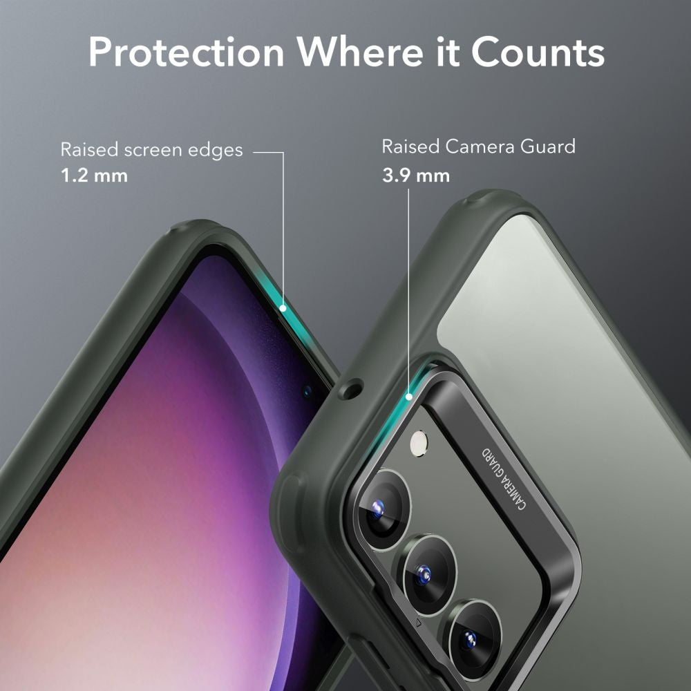 ESR Classic Kickstand Θήκη Samsung Galaxy S23 - Clear / Green (4894240175903)