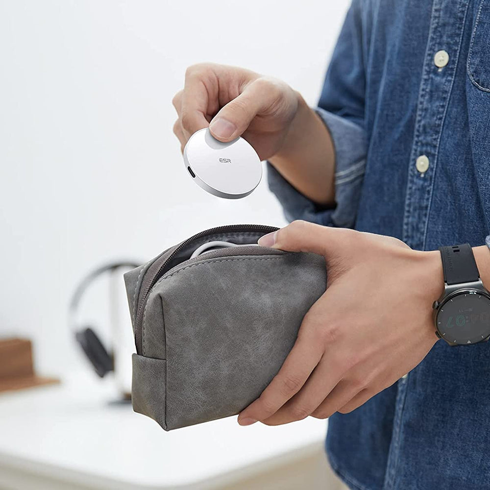 ESR HaloLock Kickstand MagSafe Wireless Charger - Βάση Ασύρματης Φόρτισης MagSafe με KickStand από Αλουμίνιο - 7.5W - White (