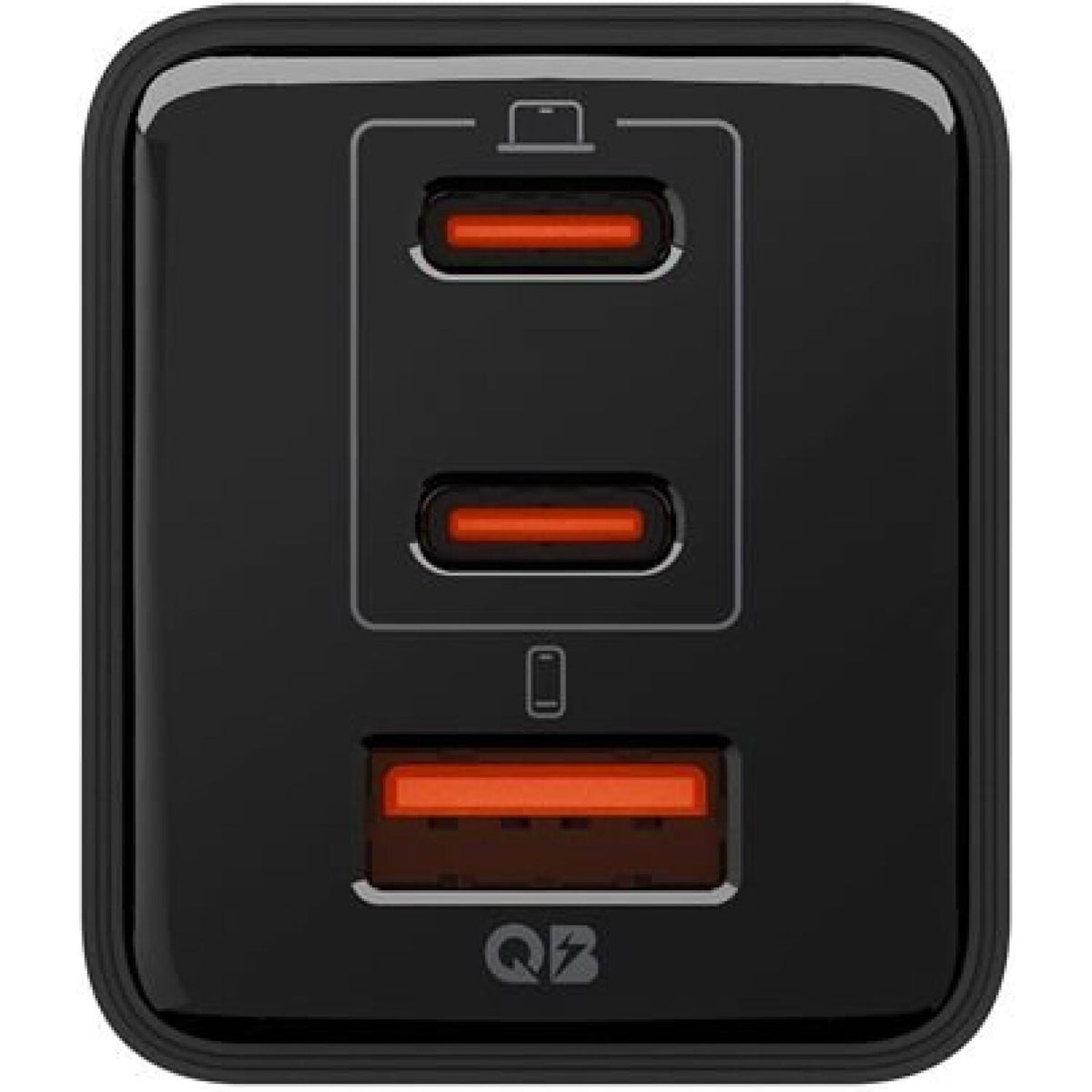 Spigen EE473EU Essential GaN Pro Φορτιστής 47W USB-A + 2x USB-C - Black