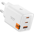 Spigen EE473EU Essential GaN Pro Φορτιστής 47W USB-A + 2x USB-C - White