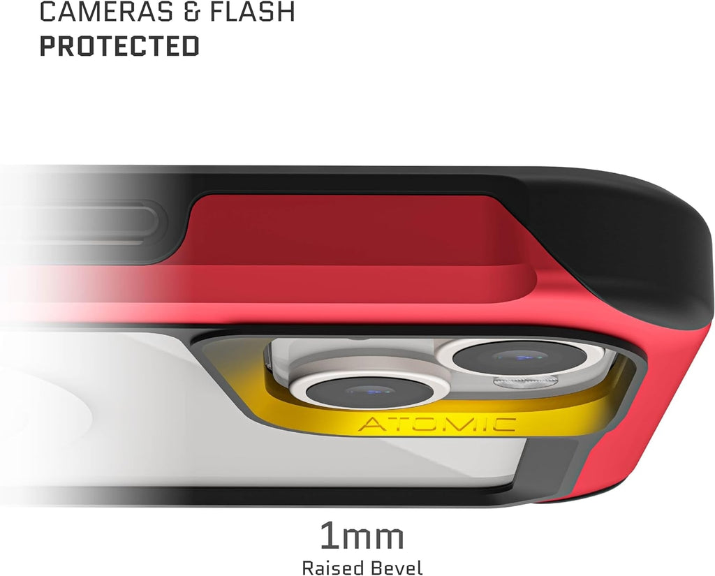 Ghostek Atomic Slim 4 - Ανθεκτική Θήκη MagSafe - Apple iPhone 15 Plus - Red (GHOCAS3509)