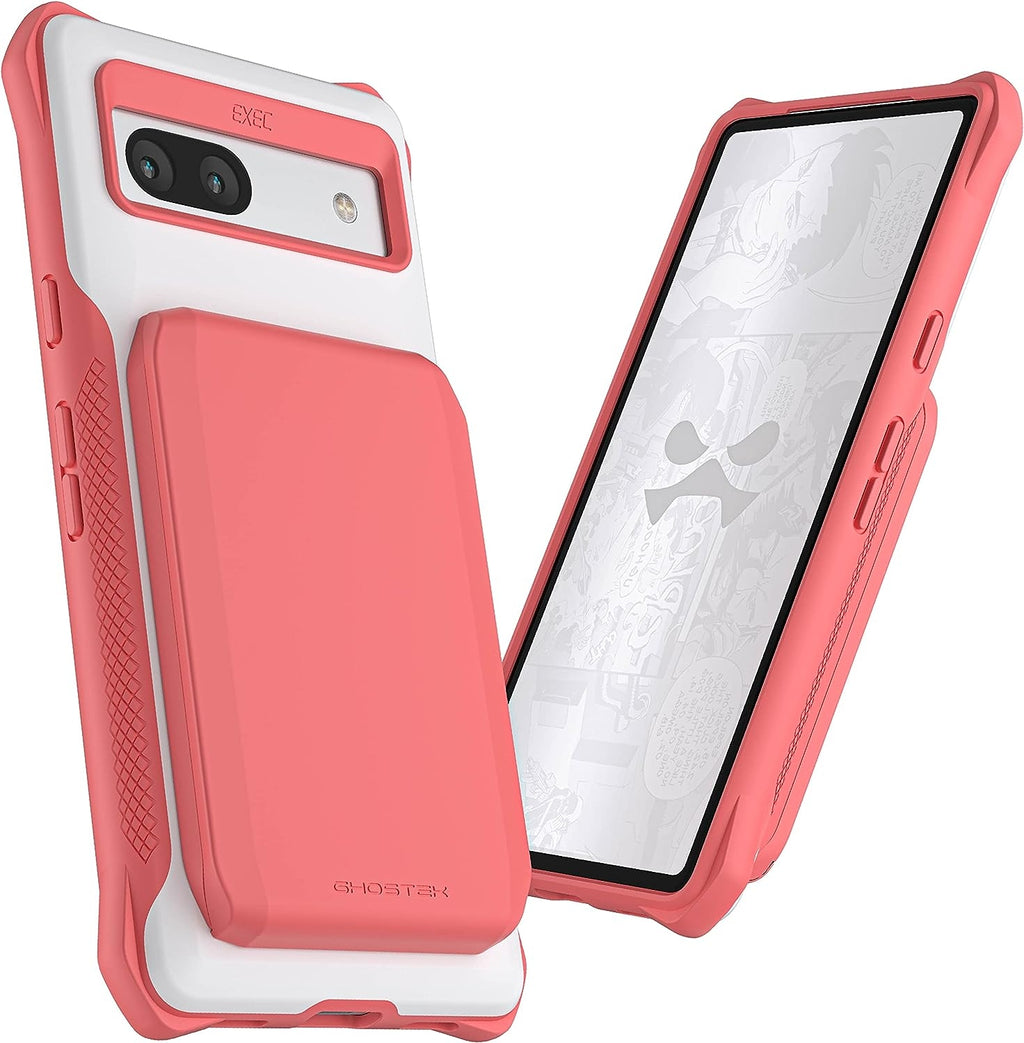 Ghostek Exec 6 - Ανθεκτική MagSafe Θήκη-Πορτοφόλι Google Pixel 7a - Pink (GHOCAS3388)