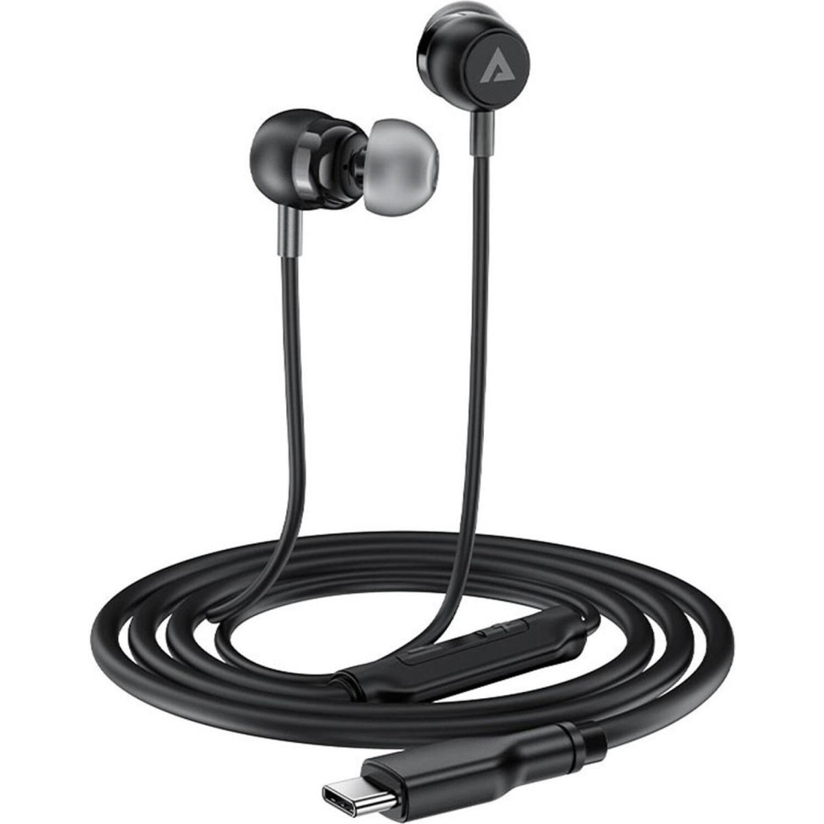 Handsfree Ακουστικά Acefast L8 Wired Earphones with Mic Ενσύρματα με Type-C - Black (6974316284949)