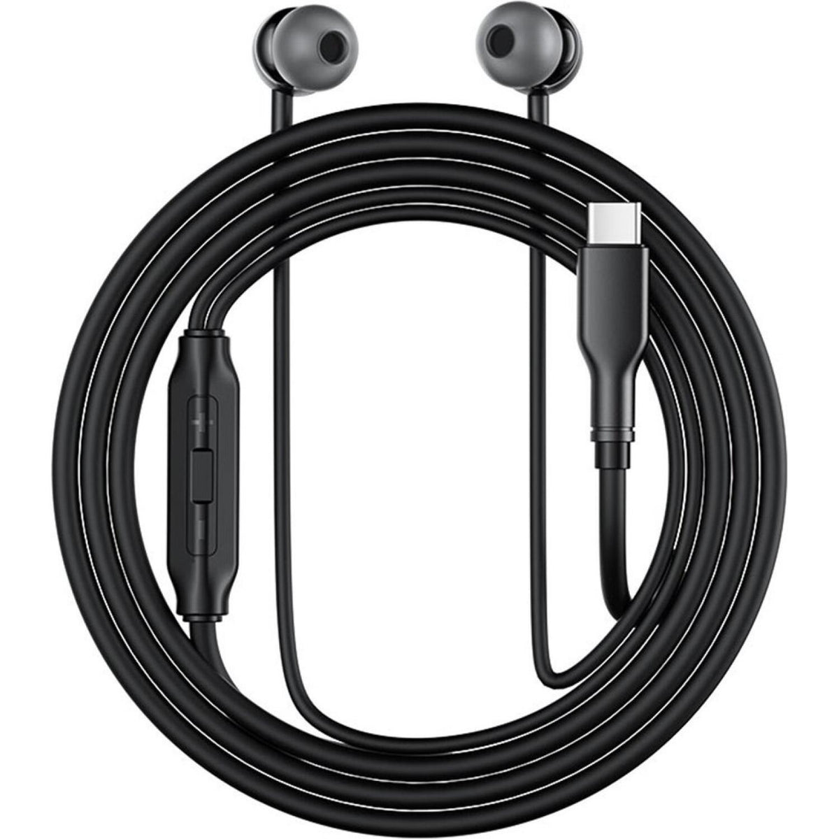 Handsfree Ακουστικά Acefast L8 Wired Earphones with Mic Ενσύρματα με Type-C - Black (6974316284949)