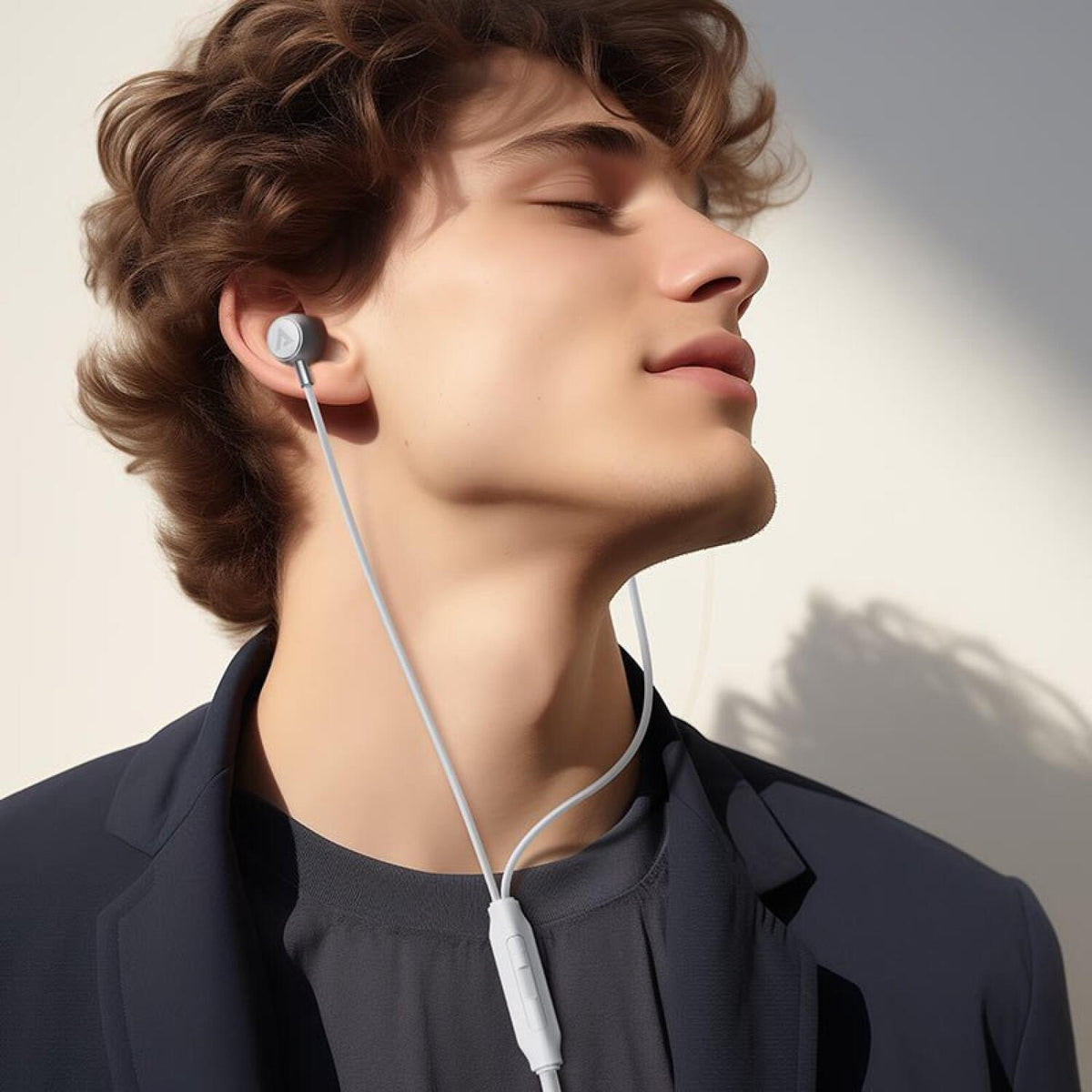 Handsfree Ακουστικά Acefast L8 Wired Earphones with Mic Ενσύρματα με Type-C - Gray (6974316284956)