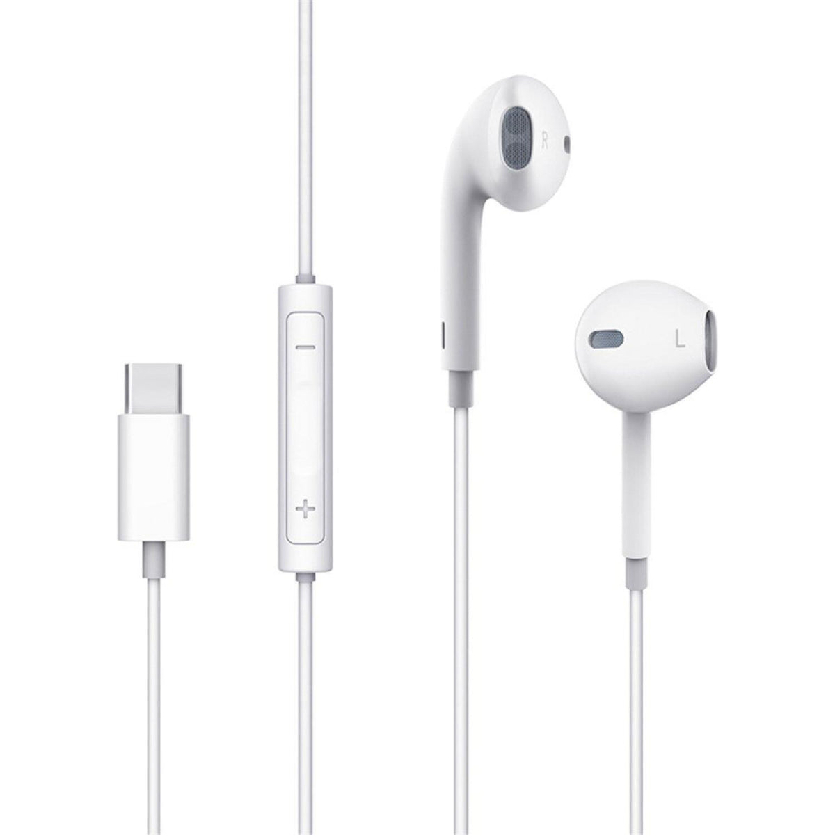 Handsfree Ακουστικά Mcdodo Element Series Earplug Type-C Earphone Ενσύρματα με Type-C & DAC Chip - White (HP-6071)