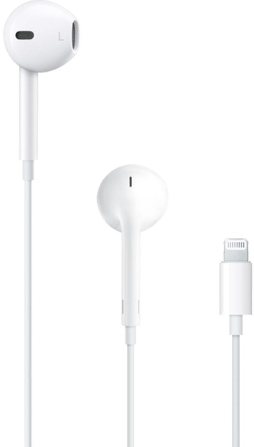 Handsfree Ακουστικά Official Apple EarPods Lightning Connector New Ενσύρματα με Lightning - White (MWTY3ZM/A)