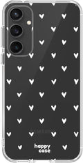 HappyCase Διάφανη Θήκη Σιλικόνης - Samsung Galaxy S23 FE - Hearts Print (8719246442551)