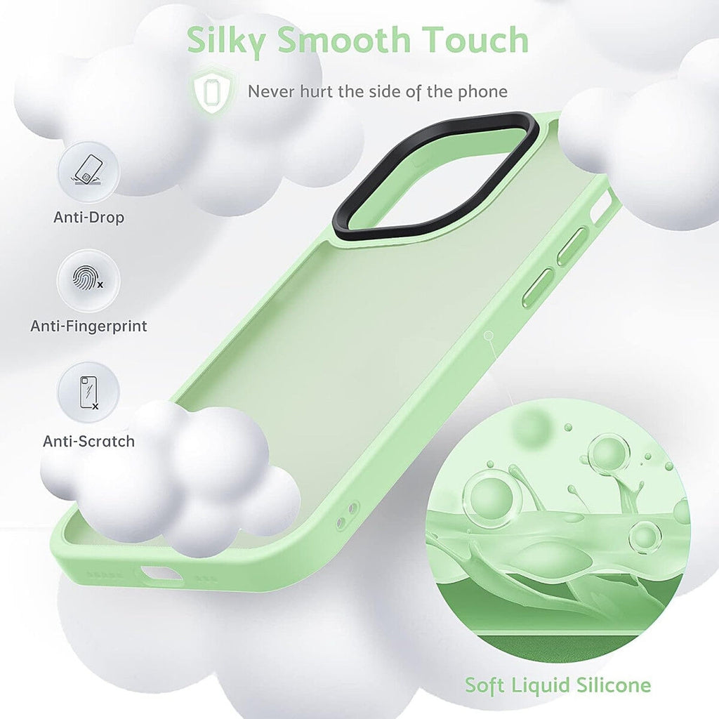 HappyCase Ημιδιάφανη Σκληρή Θήκη - Apple iPhone 14 Pro - Matte Green (8719246412493)