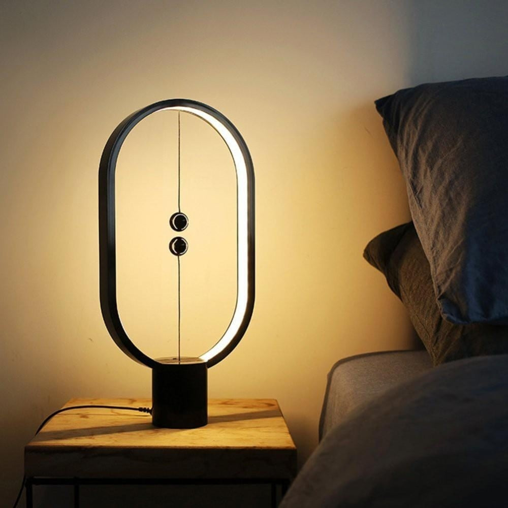 Allocacoc Heng Balance Type-C Plastic Lamp Ellipse - Mystery Black (DH0075BK/HBLEUC)