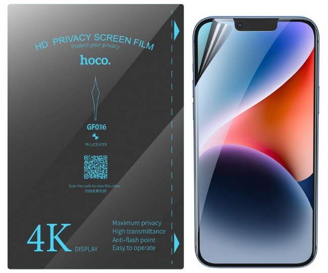 Hoco Hydrogel Pro Privacy HD Screen Protector - Μεμβράνη Προστασίας Απορρήτου Οθόνης - Huawei P60 - 0.15 mm - Clear (HOCO-FRO