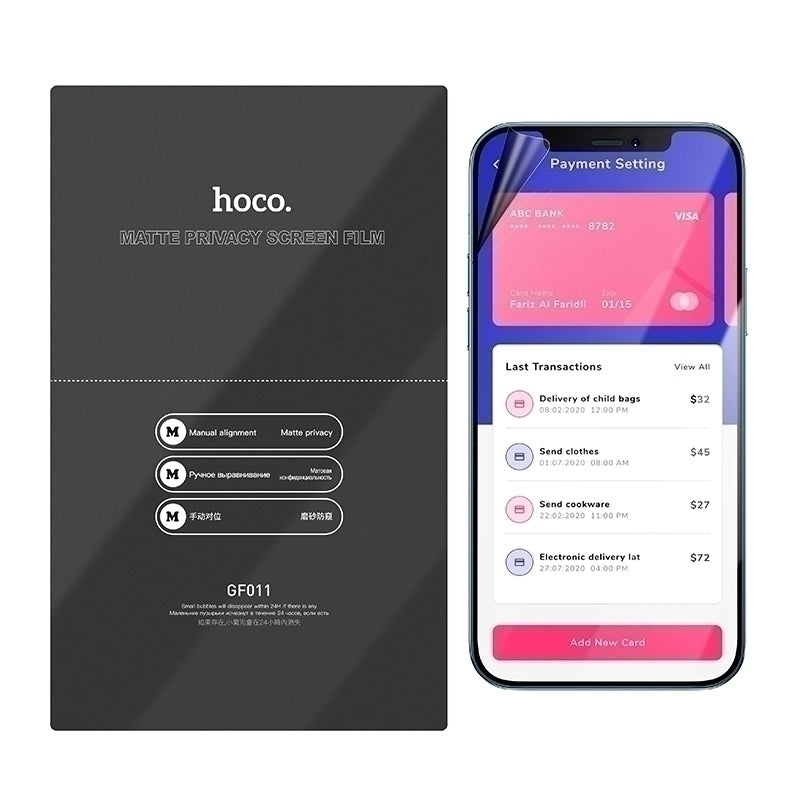 Hoco Hydrogel Pro Privacy Matte Screen Protector - Ματ Μεμβράνη Προστασίας Απορρήτου Οθόνης Xiaomi 13 - 0.15 mm - Matte (HOCO