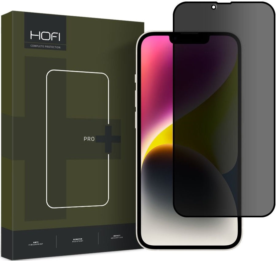 Hofi Anti Spy Pro+ Tempered Glass Privacy - Full Face Αντιχαρακτικό Γυαλί Προστασίας Απορρήτου Οθόνης - Apple iPhone 14 Plus 